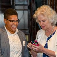 Guest chatting with Marcia